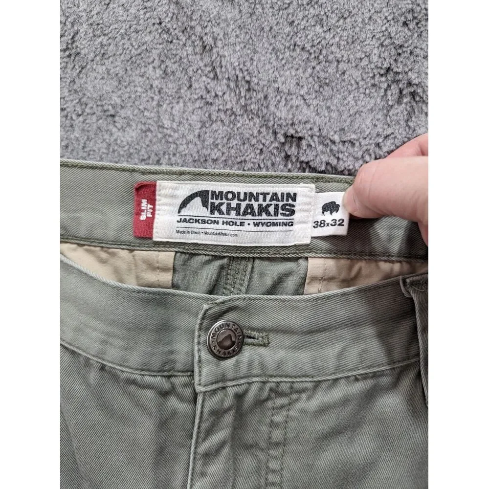 Mountain Khakis Slim Fit Pants Men's Size 38x32 Beige